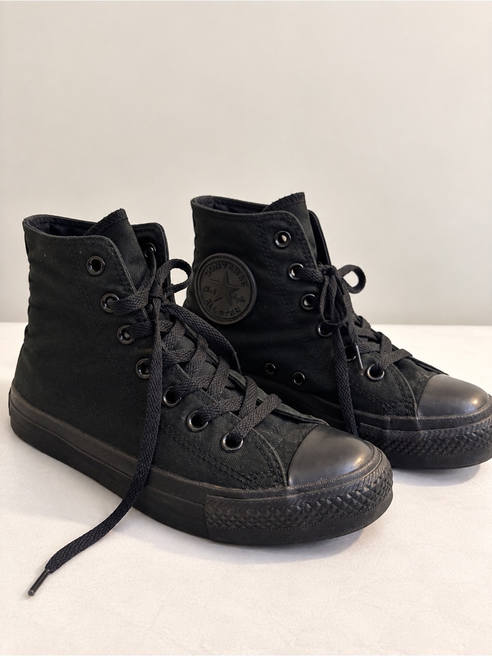 Converse Chuck Taylor All Star High Top Black Monochrome – Women’s 6.5